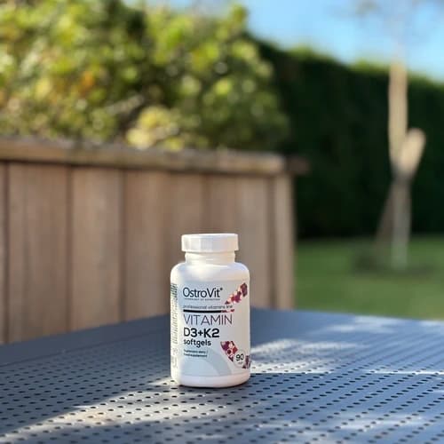 Vitaminas D3 ir K2 Ostrovit, 90 kaps.