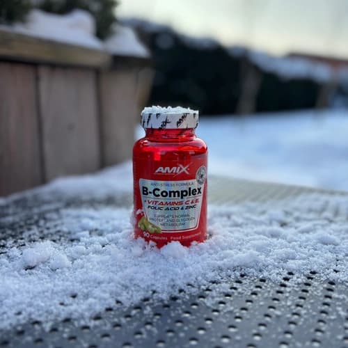 B grupės vitaminų kompleksas su Vitaminu C ir vitaminu E Amix, 90 kaps.